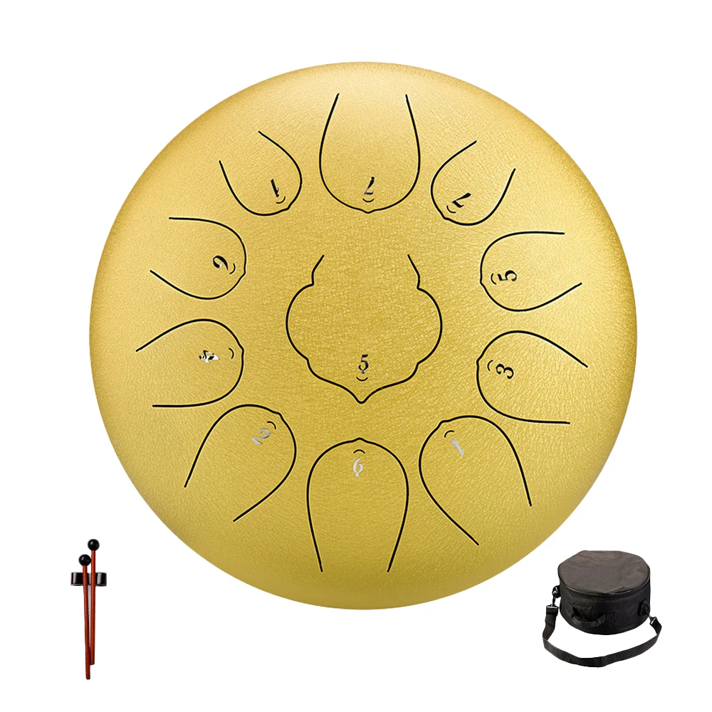 10 Inch / 25.4CM Steel Tongue Drum 11 Notes
